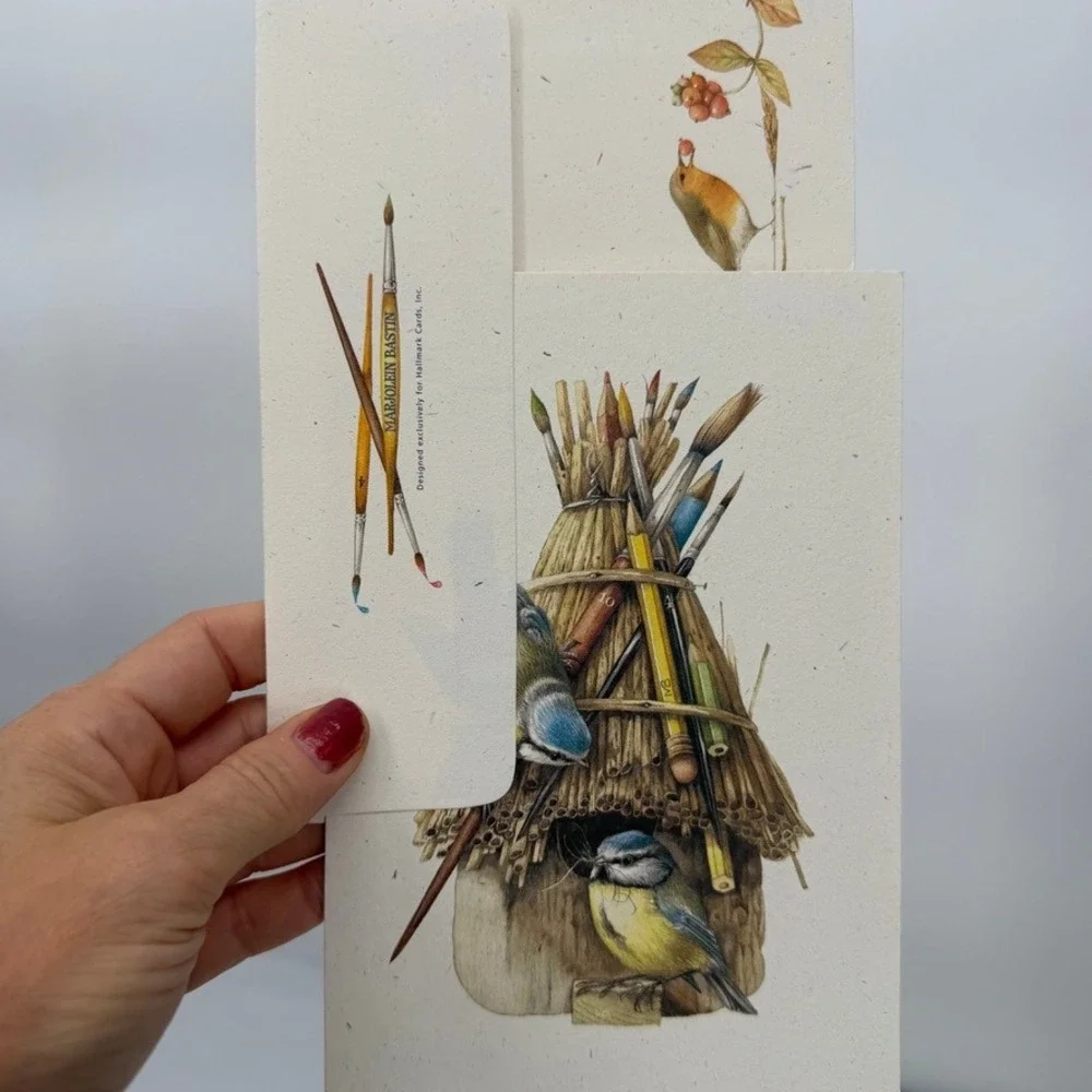 Greeting Cards Mixed LOT Bird Floral Nature Art Stationery Ephemera Snail Mail